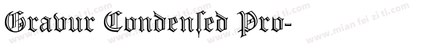 Gravur Condensed Pro字体转换